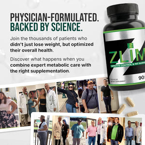 Dr. Zisman ZLIM Fiber Capsules – Fiber Supplement for Digestive & Gut Health Support – Apple Pectin, Gymnema Sylvestre & Ashwagandha – Plant-Based Dietary Supplement – 90 Veggie Capsules