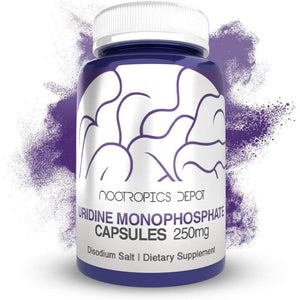 Nootropics Depot | Uridine Monophosphate Capsules | 120 Count | 250Mg