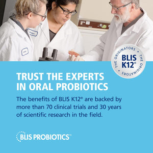 BLIS Throathealth Oral Probiotics K12 - Immune & Throat Support, Vanilla - 60 Lozenges, 2.5 Billion CFU
