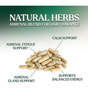 Nature'S Nutrition Adrenal Support Supplements Cortex Complex, Best Energy Supplement, Supports Health & Energy Levels, Daily Ashwagandha for Women & Men, Supports Immune System, 120 Capsules