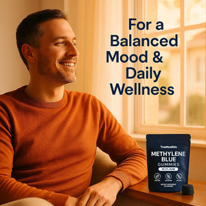 Methylene Blue Gummies - 99.9% Pure, 5Mg per Gummy, Supports Sustained Energy, Mental Clarity, Reduces Brain Fog & Improves Focus, Mood Enhancement - 30 Gummies (2)