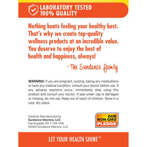 Sundance Glucosamine Chondroitin MSM and Turmeric | 60 Caplets | Double Strength | Non-Gmo and Gluten Free Supplement