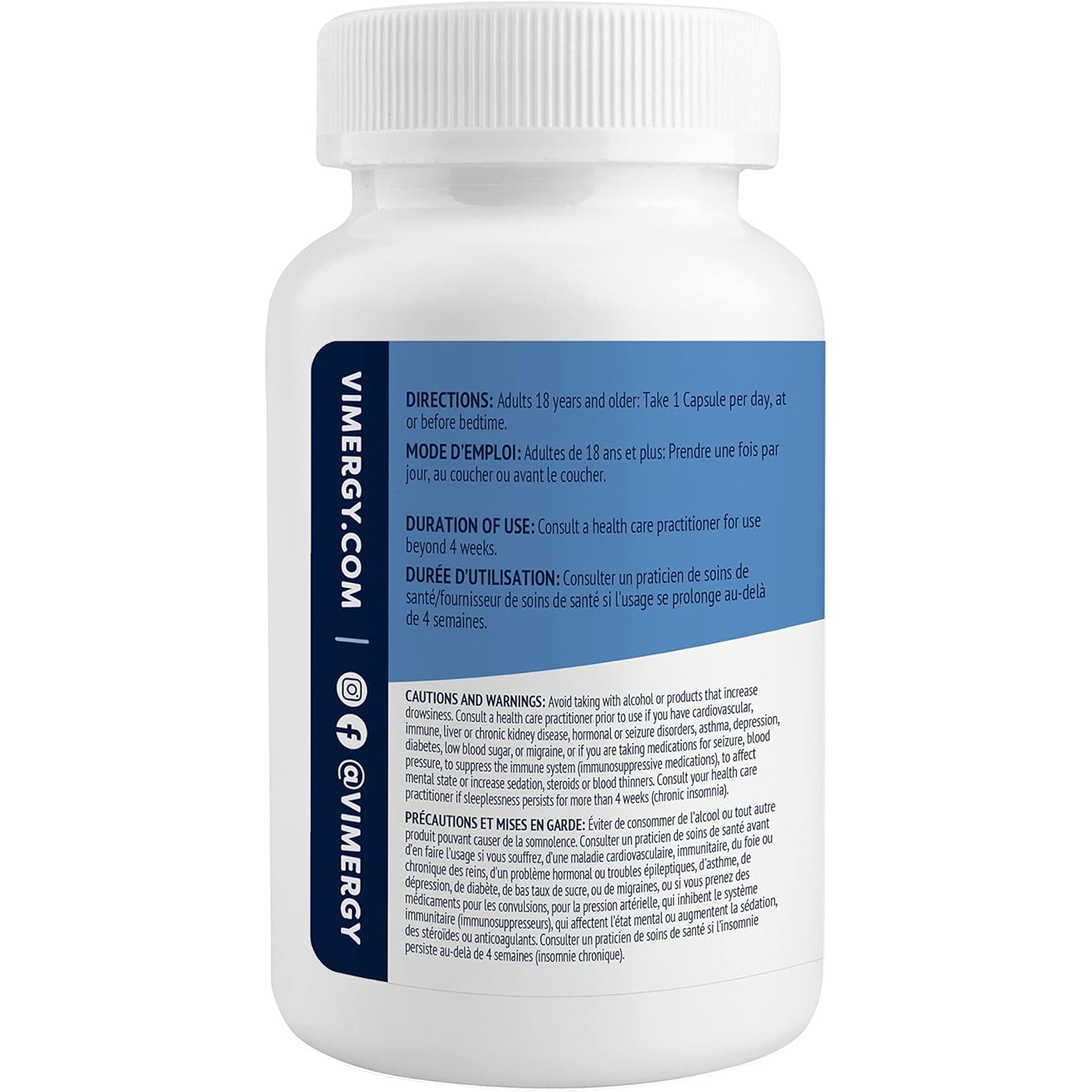 Vimergy Melatonin – Natural Sleep Aid – Sleep Supplement – Helps You Fall Asleep Faster & Stay Asleep Longer - Non-Gmo, Gluten-Free, Kosher, Soy-Free, Vegan, Paleo (120 Counts)