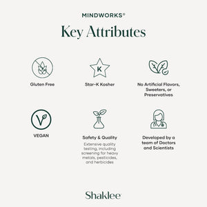 Shaklee Mindworks® - Brain Health Supplement for Brain Sharpness & Focus - Supported Nutrients & Extracts - Chardonnay Grape Seed Polyphenols, Guarana Extract, Vitamins B6, B12, Folate - 30 Tablets