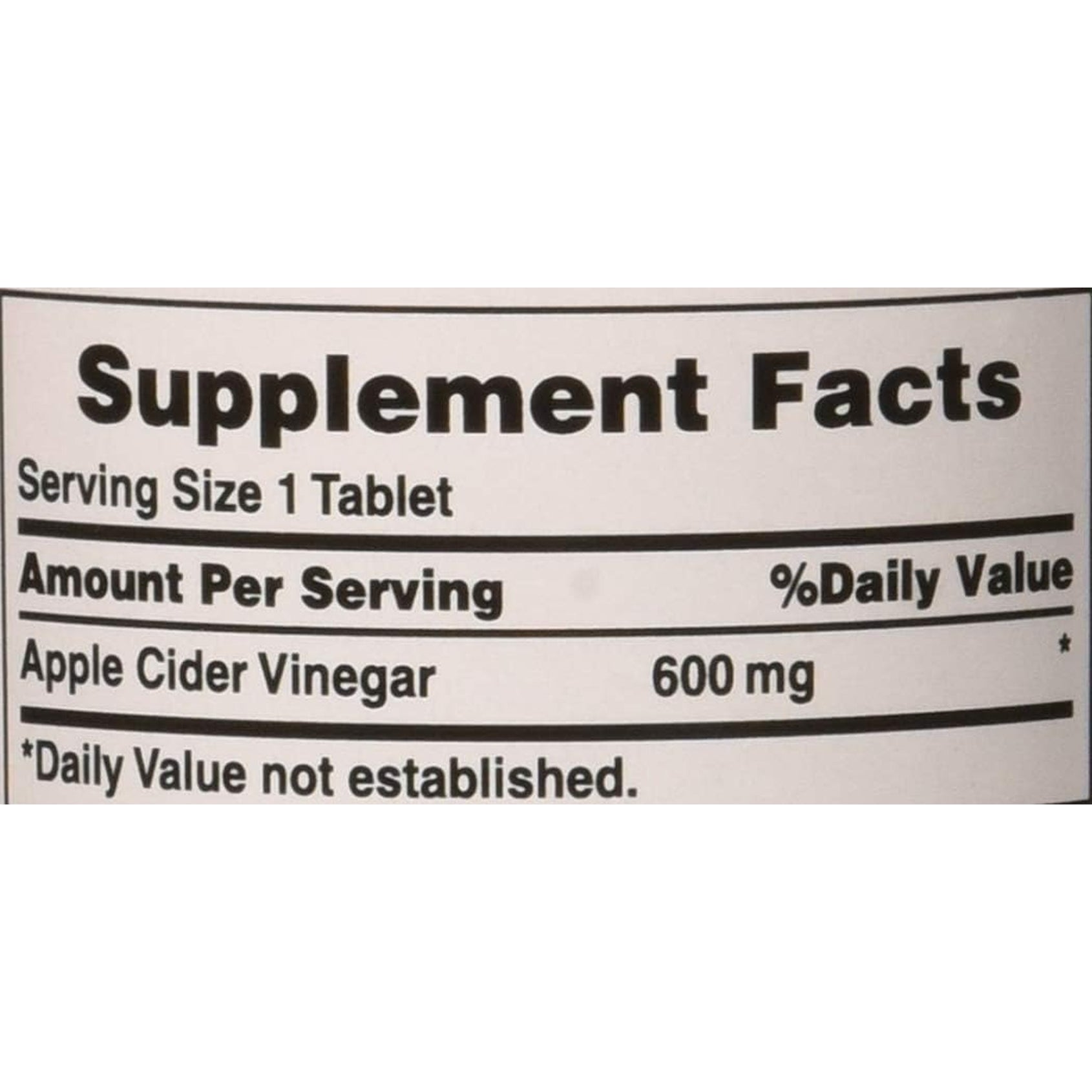 Puritan'S Pride Apple Cider Vinegar 600 Mg, Vegetarian Dietary Supplement, 6 Month Supply, 200 Tablets (Packing May Vary)