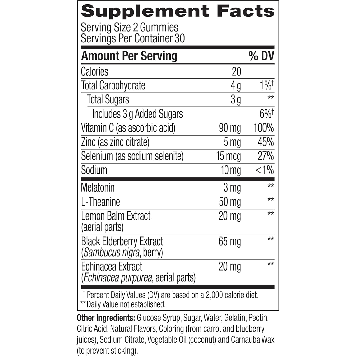 OLLY Immunity Sleep Gummy, Immune and Sleep Support, 3Mg Melatonin, Echinacea, Zinc, Vitamin C, Chewable Supplement, Berry - 60 Count