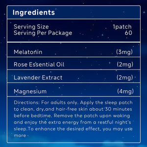 Sleep Patches for Adults, 60 Pack Upgraded Deep Sleep Patches, Formulated with All Natural Ingredients, Long-Lasting Night Comfort for Both Men and Women, Easy to Use All Night Long