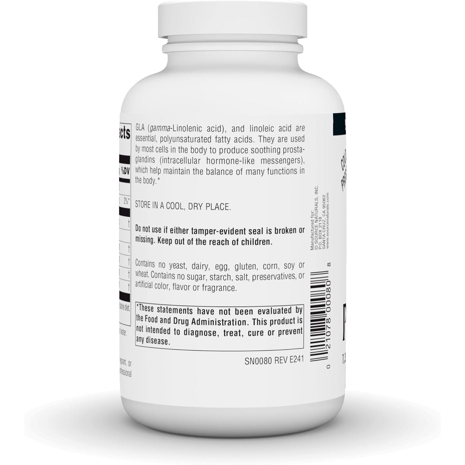 Source Naturals Evening Primrose Oil, Hexane Free, Cold-Pressed - 1350Mg, 120 Softgels