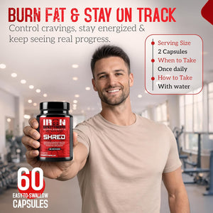 Iron Brothers Thermogenic Fat Burner – Metabolism & Appetite Support – Grains of Paradise, Green Tea & Infinergy Caffeine – Energy & Weight Loss – 60 Veggie Capsules
