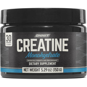 ONNIT Creatine Monohydrate Powder, IGEN(TM) Non-Gmo Tested 5G Premium Creatine for Muscle Strength, Power and Lean Mass, Supports Brain Health, Brain Cellular Energy, Unflavored, 30 Servings, 5.29 Oz