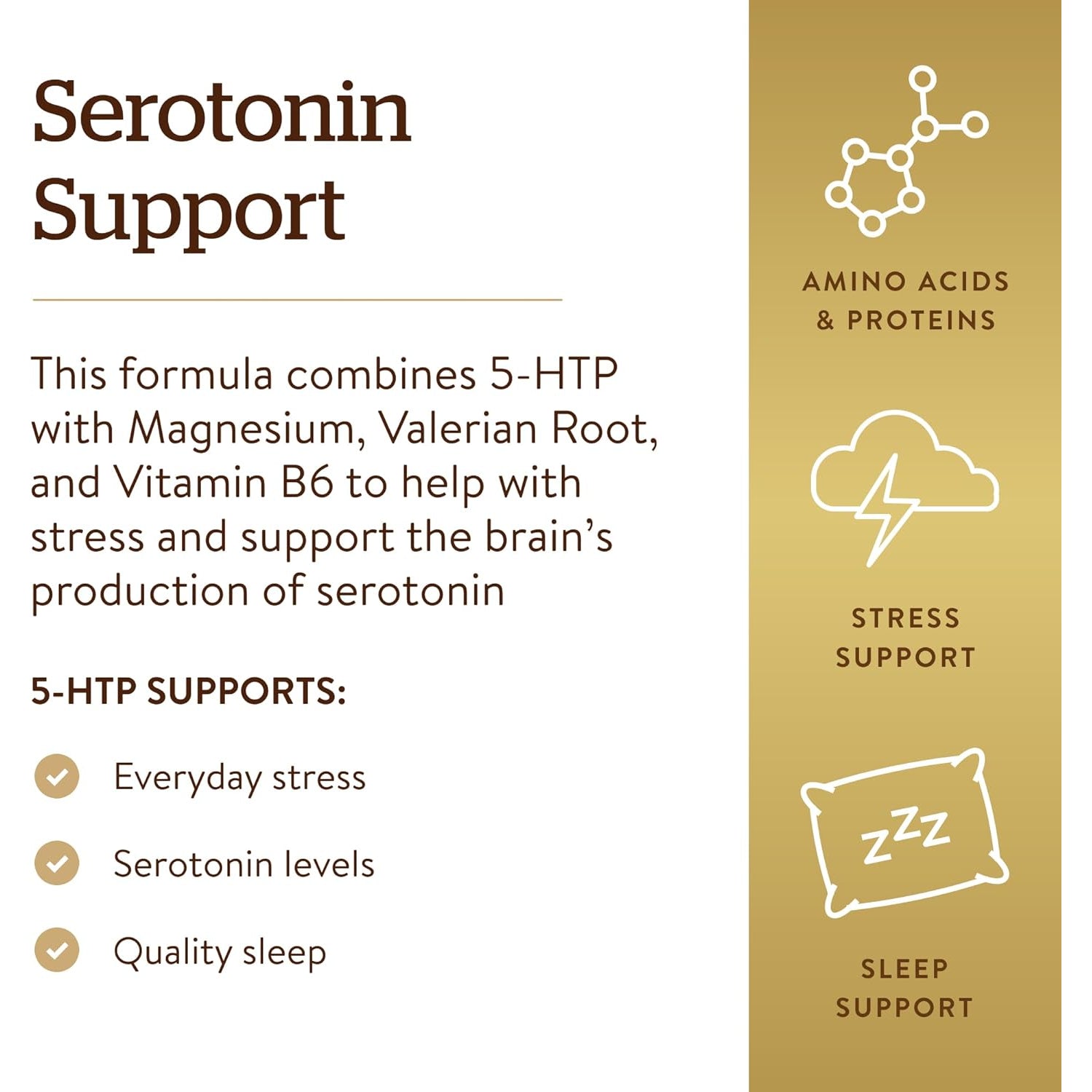 Solgar 5-HTP 100 Mg, 90 Vegetable Capsules - Promotes Relaxation - Positive Mood & Stress Support - Non-Gmo, Vegan, Gluten Free, Dairy Free, Kosher - 90 Servings