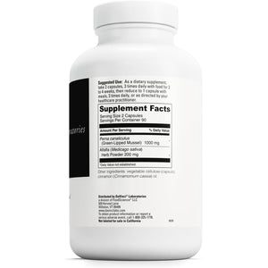 DAVINCI Labs Perna - Helps Support Joint Health with New Zealand Green Mussel, a Source of Omega-3, 6, 9 Fatty Acids, Glucosamine & Chondroitin - 180 Capsules (90 Servings)