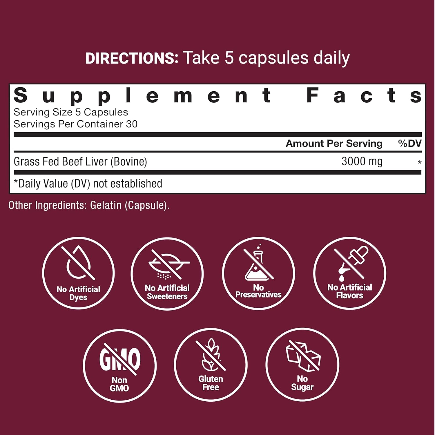 Force Factor Primal Origins Beef Liver Capsules, Grass Fed Beef Organ Supplement, Pasture-Raised, Hormone & Antibiotic Free, Non-Gmo, 150 Capsules