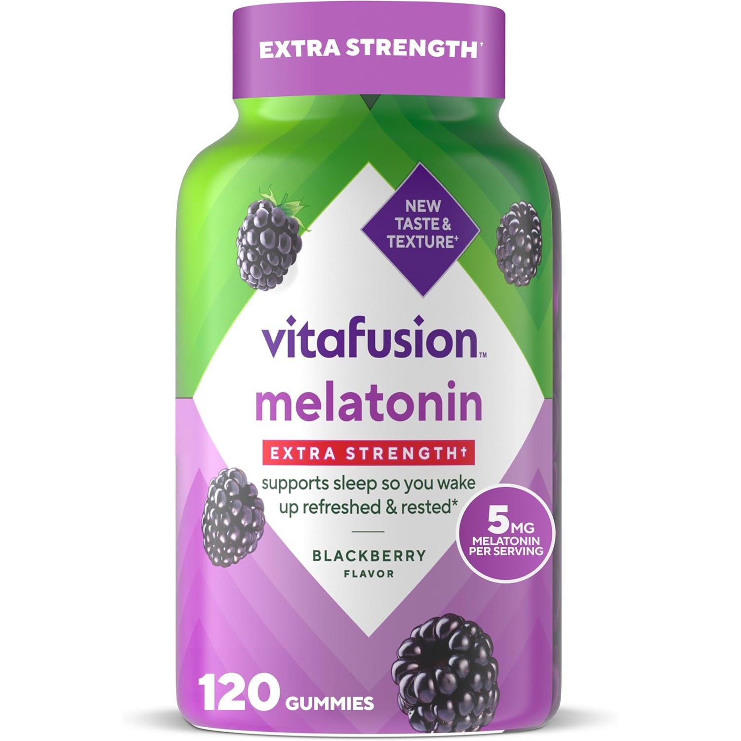 Vitafusion Extra Strength Melatonin Gummy Vitamins, 5Mg, 120 Ct Gummies