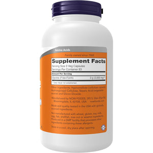 Now Supplements, Glycine 1,000 Mg Free-Form, Neurotransmitter Support*, 250 Veg Capsules