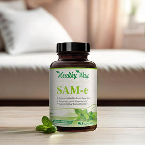 Sam-E 400Mg Capsules - Easy Absorption SAM E Supplement 400Mg from S-Adenosyl-Methionine for Brain Liver and Mood Support - Non-Gmo Gluten Free & Made in Cgmp Facility (90 Servings)