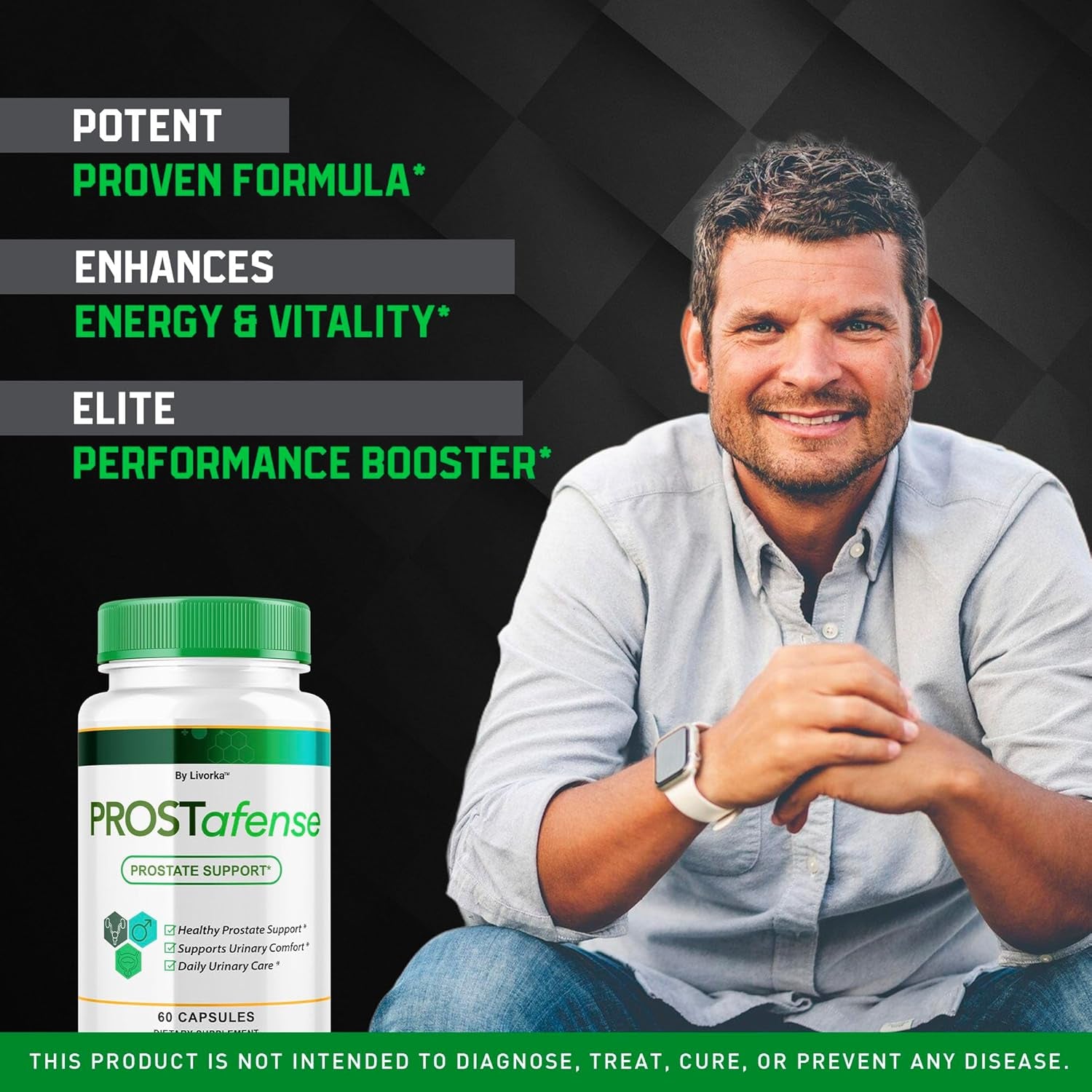 (2 Pack) Prostafense Health Supplements for Men Capsules - Official Prostafense Pills All Natural Support, Prostafence Maximum Strength Premium Formula for Daily Wellness, 120 Capsules for 2 Months