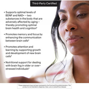 THORNE - Brain Factors - Brain Health Supplement with Nicotinamide Riboside, Coffee Fruit Extract & Betaine Anhydrous - Supports Learning, Memory & Cognition* - Third-Party Certified - 30 Capsules