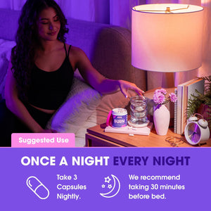 Obvi Collagenic Burn PM | Nighttime Collagen Peptides for Sleep & Recovery | 5 Types Collagen + Ashwagandha, GABA & Melatonin | Capsiburn Metabolic Support | 90 Capsules | Made in USA