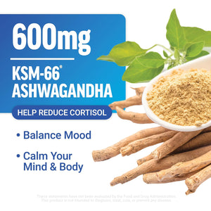 Force Factor Amazing Ashwa Complete Calm Support with KSM-66 Ashwagandha, like Ashwangandha Gummies to Promote Calm & Relaxation with Magnesium & L-Theanine, Blueberry Pomegranate, 60 Soft Chews