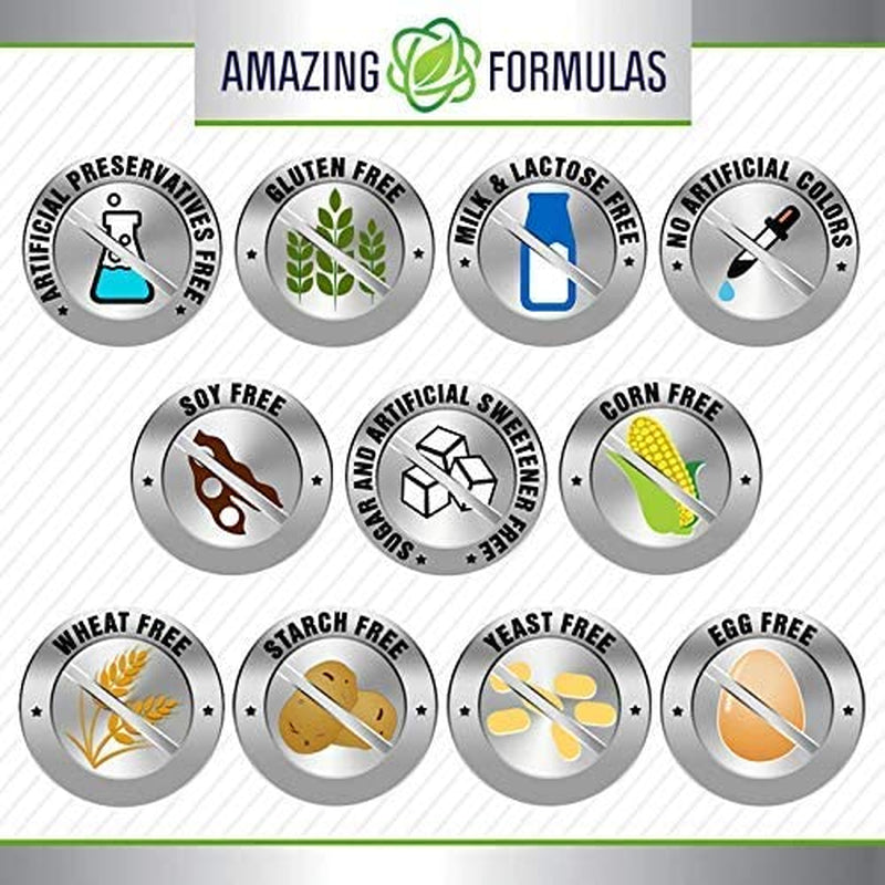 Amazing Formulas Glucosamine Chondroitin & MSM Supplement | 1850 Mg per Serving | 240 Capsules | Non-Gmo | Gluten-Free | Made in USA