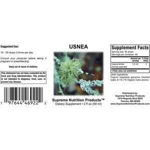 Supreme Nutrition Usnea Tincture, 2 Fl Oz | 59 Servings
