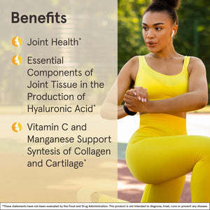 Jarrow Formulas Glucosamine + Chondroitin - 240 Capsules - Nutrient Support - Dietary Supplement for Joint Health - with Vitamin C & Manganese - 60 Servings