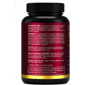 Liposomal Berberine HCL Capsules Supplement for Men and Women - 60 Capsules, 30 Servings - Third Party Tested, Made in USA