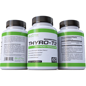 Thyro-T2 Thyroid Hormone Fat Burner Supplement - Boost Metabolism and Lose Weight (60 Capsules - 1 Month Supply)