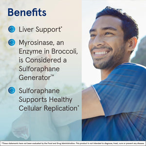 Jarrow Formulas Broccomax Sulforaphane Generator 35 Mg, Sulforaphane Glucosinolate & Myrosinase, Broccoli Seed Supplement for Liverhealth Support, 120 Delayed Release Veggie Capsules, 60 Day Supply