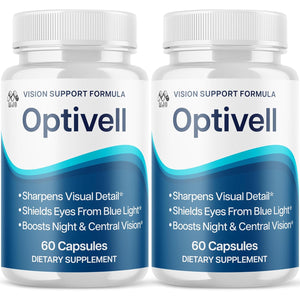 (2 Pack) Optivell Eye Capsules, Official Optivell Eye Vitamin Pills with All Natural Ingredients, Advanced Vision Formula Supplement Pills Supporting Ocular Health & Wellness Naturally (120 Capsules)