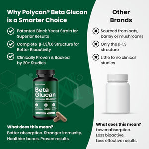 Nutriana Beta Glucan Supplements 1000Mg – 1,3/1,6D Beta Glucan Capsules for Immune Support – Natural Beta Glucans Fiber Supplement – 60 Veggie Capsules (60 Count, Unflavored)