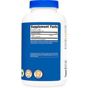 Nutricost L-Lysine 1000Mg, 120 Tablets - Gluten Free, Non-Gmo, and Vegetarian Friendly