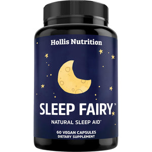 SLEEP FAIRY Natural Sleep Aid | Magnesium Glycinate 500Mg, Melatonin 10Mg, L-Theanine, B6, 5-HTP, GABA, Valerian Root & Ashwagandha | Herbal Sleeping Pills for Adults | Vegan Sleep Pills | MADE in USA
