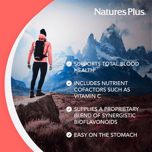 Naturesplus Hema-Plex Iron - 60 Fast-Acting Capsules - 85 Mg Chelated Iron - Total Blood Health - with Vitamin C & Bioflavonoids - Vegan, Gluten Free - 30 Servings