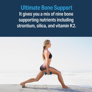 Advanced Bionutritionals – Ultimate Bone Support Supplement, Strontium, Silica, Vitamin K2 and D3, Support Bone Health, Bone Strength, Non GMO, Gluten Free, Dairy Free, Soy Free, Vegan (60 Tablets)