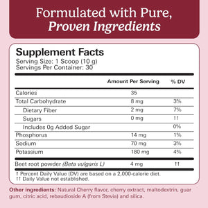 Santo Remedio Circulación plus with Beet Extract – Nitric Oxide & Circulation Support Drink, Energy & Stamina Support, Cherry Flavor – Vegan Superfood Supplement – 30 Servings