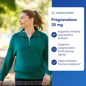 Pure Encapsulations Pregnenolone - 30 Mg - Hormone Support - Memory Support & Brain Supplement - Gluten Free & Vegan - 60 Capsules