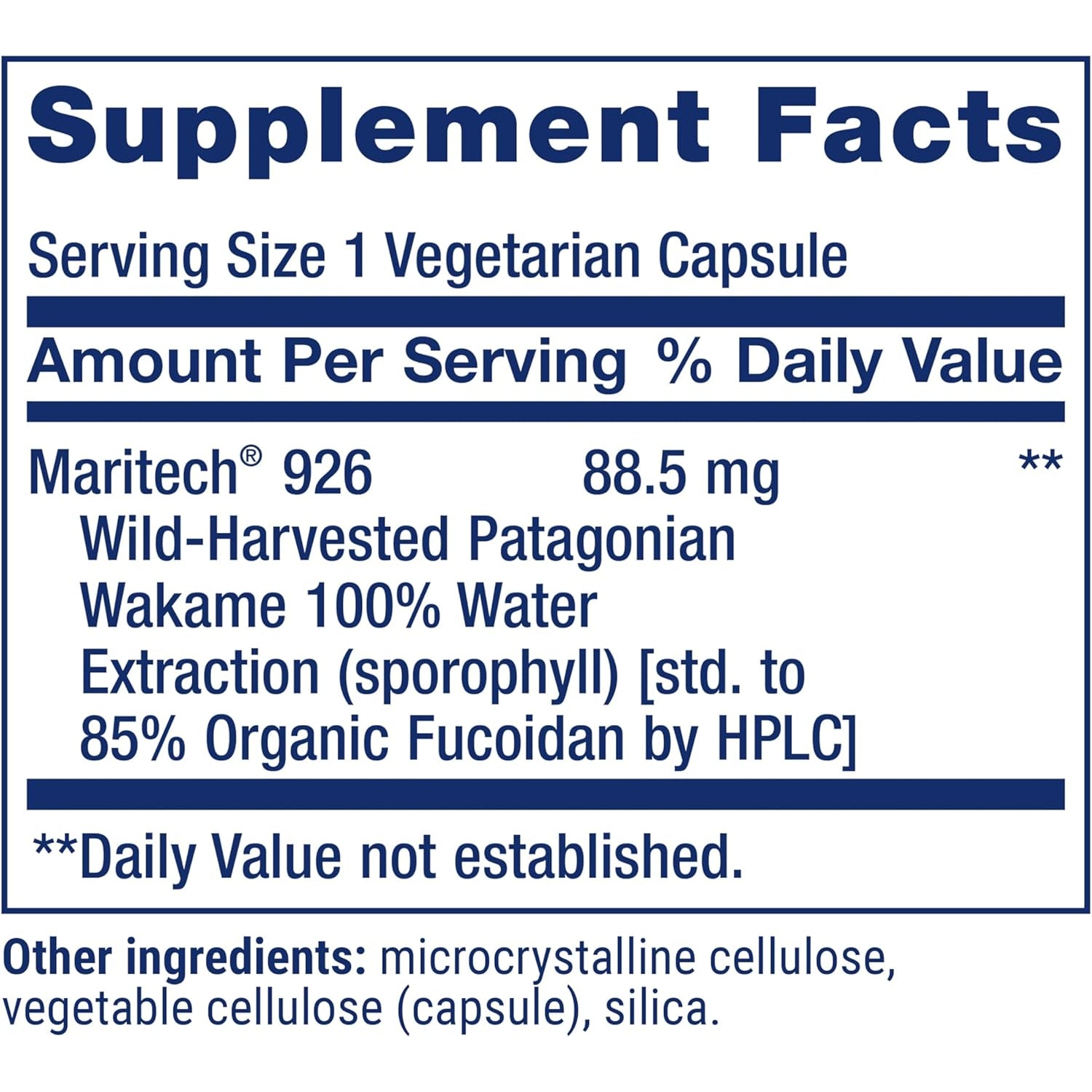 Life Extension Optimized Fucoidan with Maritech® 926, Promotes Healthy Immune Function, Gluten-Free, Non-Gmo, Vegetarian, 60 Capsules