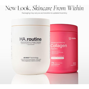 Haroutine Advanced Marine Collagen Peptides Powder + Liposomal Vitamin C, Hyaluronic Acid & Biotin, Type I Collagen Supplement for Skin, Hair, Nails, Joint & Gut Health, Unflavored-Packaging May Vary