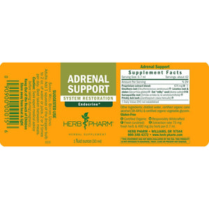 Herb Pharm Adrenal Support Liquid Herbal Formula with Eleuthero and Licorice Liquid Extracts - 1 Ounce