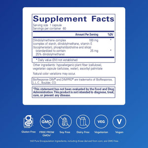 Pure Encapsulations DIMPRO 100 - Diindolylmethane Supplement - for Breast, Cervical & Prostate Health - Gluten Free & Vegan - 60 Capsules