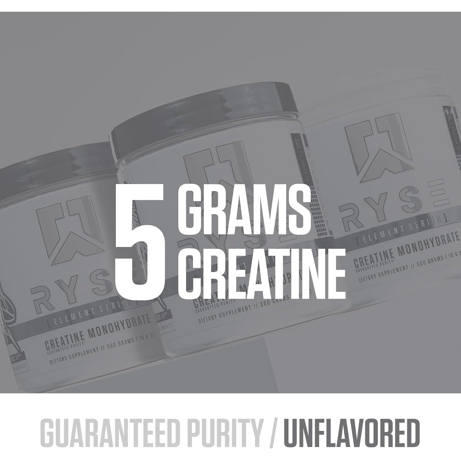RYSE Creatine Monohydrate Powder - Unflavored - Supports Men & Women Lean Muscle Growth, Strength, Power, and Endurance - Helps Reduce Fatigue and Improve Workout Recovery - 60 Servings