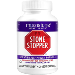 Moonstone Stone Stopper Capsules, Kidney Stone Prevention, Calcium Oxalate Protector, Alkali Citrate Support Supplement, Developed by Urologists to Support Kidney Health, 30 Day Supply (120 Count)