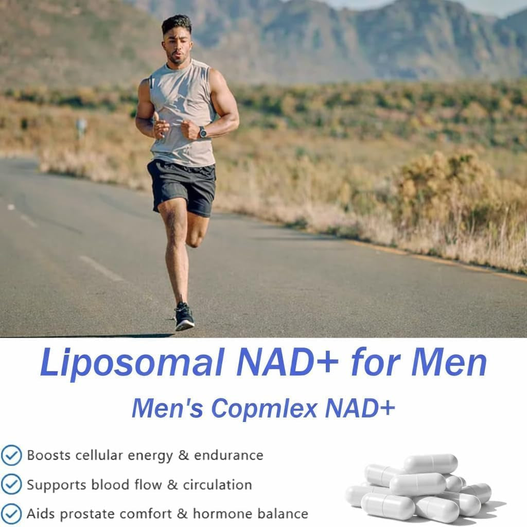 Boostiva NAD+ Supplements for Men,60 Capsules