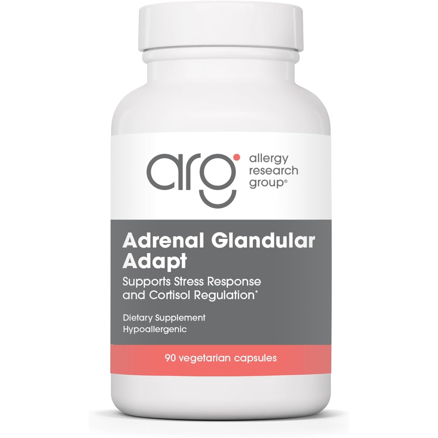 Allergy Research Group - Adrenal Glandular Adapt - Supports Healthy Stress Response and Cortisol Regulation - Hypoallergenic - 90 Vegetarian Capsules