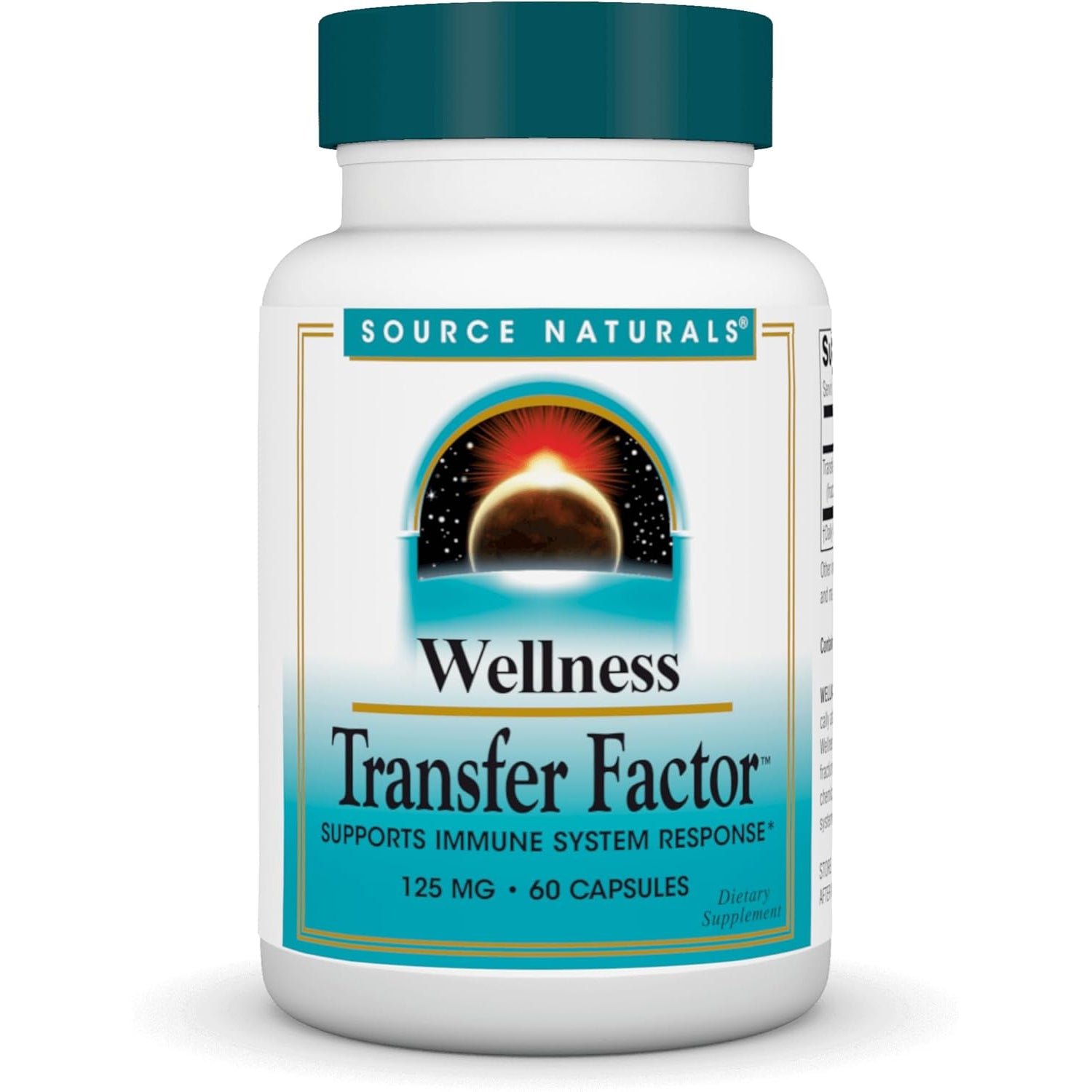 Source Naturals Wellness Transfer Factor, Supports Immune System Response* 125Mg, 60 Capsules