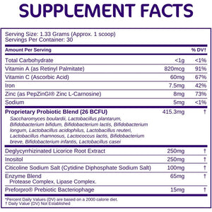 Aspire Nutrition Bio-Heal Pro+ 6-In-1 Probiotic Powder Supplement – Daily Probiotic Formula for Women, Men, and Kids - 30 Day Supply