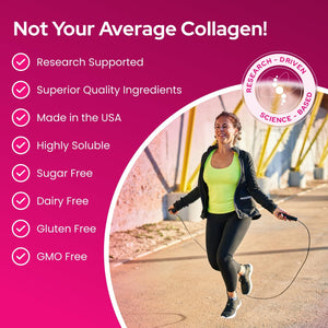 FORTIBONE Collagen Peptides Essential Bone Builder Hydrolyzed Collagen Powder for Women & Men, Clinically-Supported for Bone Strength & Density, Gluten Free & Dairy Free - Unflavored (30 Servings)