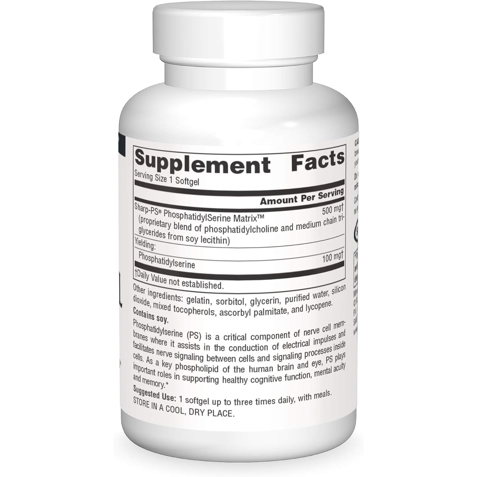 Source Naturals Phosphatidyl Serine Matrix 500Mg - 60 Softgels